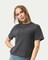 Women’s Heavyweight Boxy Crewneck T-Shirt for Casual & Relaxed Everyday Wear